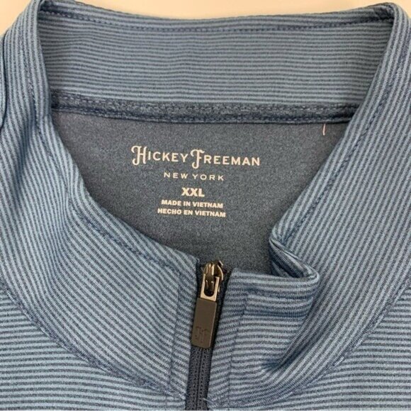 Hickey Freeman Quarter Zip Sweatshirt XXL Blue Golf Mens Casual - Picture 4 of 5
